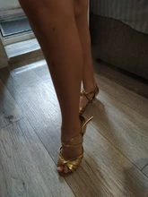 Zapatos de salón tango salsa Latino para niñas, zapatos de tacón bajo, 20 colores