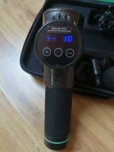 Pistola de masaje de alta frecuencia para relajación muscular, masajeador eléctrico con bolsa portátil, pistola de terapia para fitness