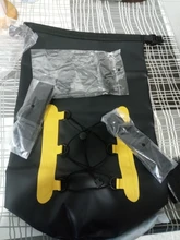 Bolsa impermeable de PVC de 15L con funda para teléfono, mochila impermeable para natación, senderismo, bolsa seca, saco enrollable para surfear y pescar