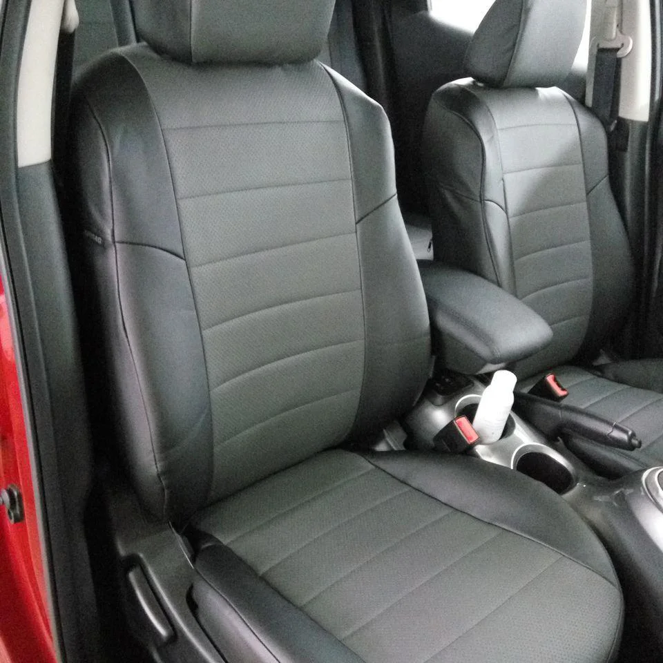 Для Nissan Juke с 2010г.(Ниссан Жук) модельные чехлы на сиденья из экокожи АВТОПИЛОТ экокожа
