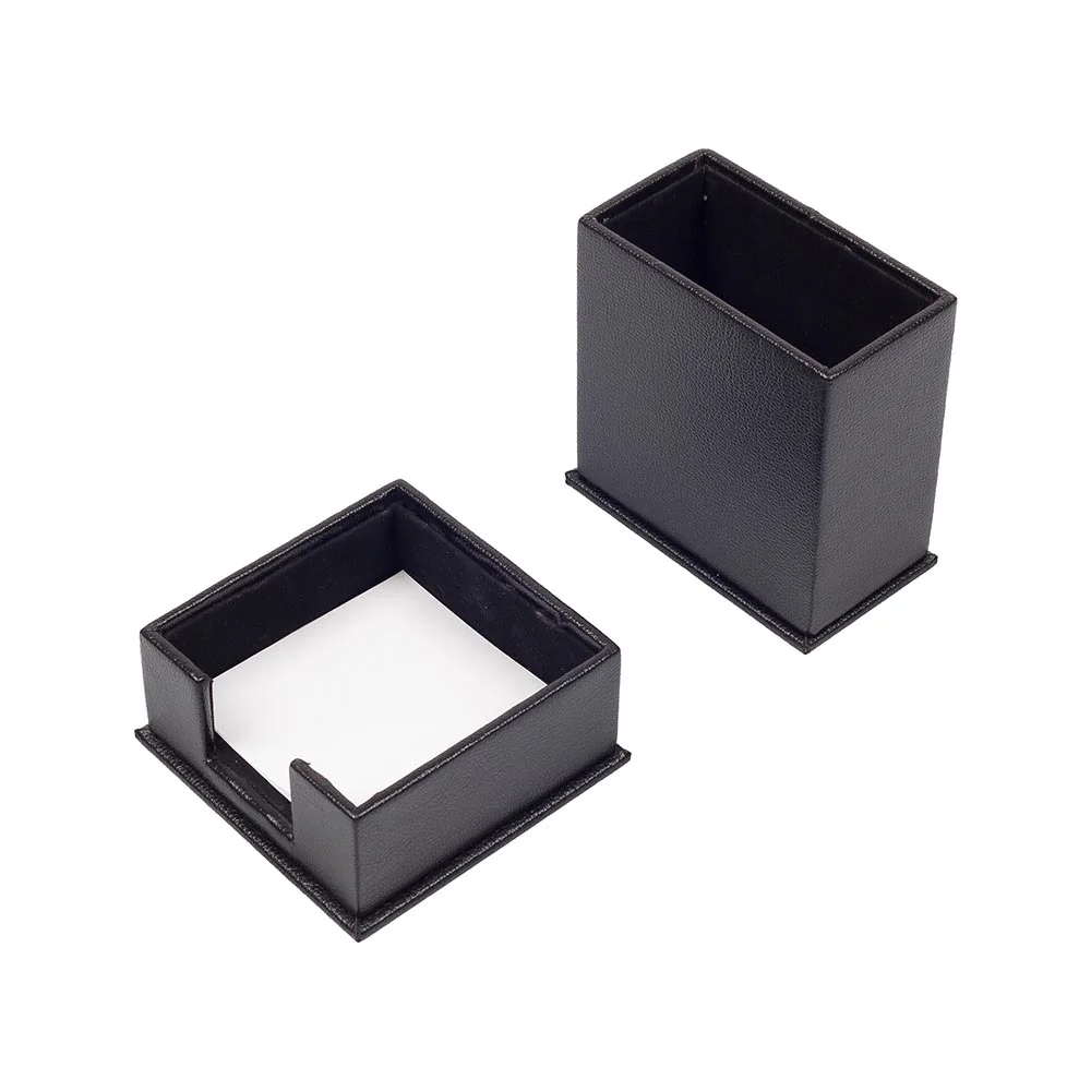 Black Двухместный Рабочий стол Set / Pen Box и Примечание Держатель бумаги - Цвет: Black