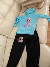 Kids Tracksuit Pants Hoodies Sportwear Frozen Girls Children Fashion Disney And Elsa