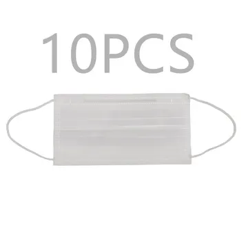 

5/10PCS 3 Layers Protective Mask Non woven Anti Flu Face Mouth Masks With Elastic Ear Loop Anti-Dust Anti-Fog Meltblown Safety