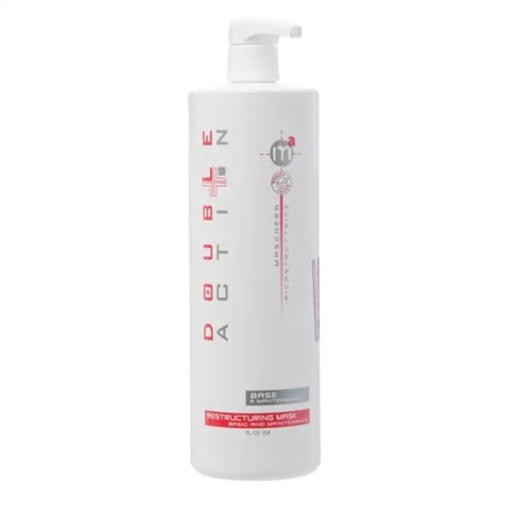 Маска восстанавливающая 1000 мл HAIR COMPANY Double Action Maschera Ricostruttrice Base E Mantenimento | Красота и