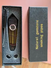 Cristal de cuarzo Natural curativo, 35g, punto de fumar