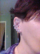 Pendientes con Clip de mariposa Punk para adolescentes y mujeres, Joyería Moderna de aleación de Zinc, aretes Retro de cadena de Metal