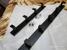 Robe Hooks Clothes-Hook Bathroom-Hardware Wall-Hang White/black Mounted Aluminum Thicken-Space