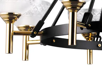 

Pendant interior chandelier lefevr in modern style, 60 W, E14, for 8 lamps