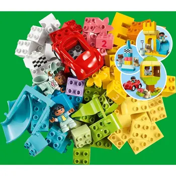 

Designer Lego hollow large box with cubes