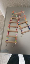 Parrot Ladder Toys Perch-Stand-Holder Bird-Cage Climbing-Stairs Hamsters Rocking-Scratcher
