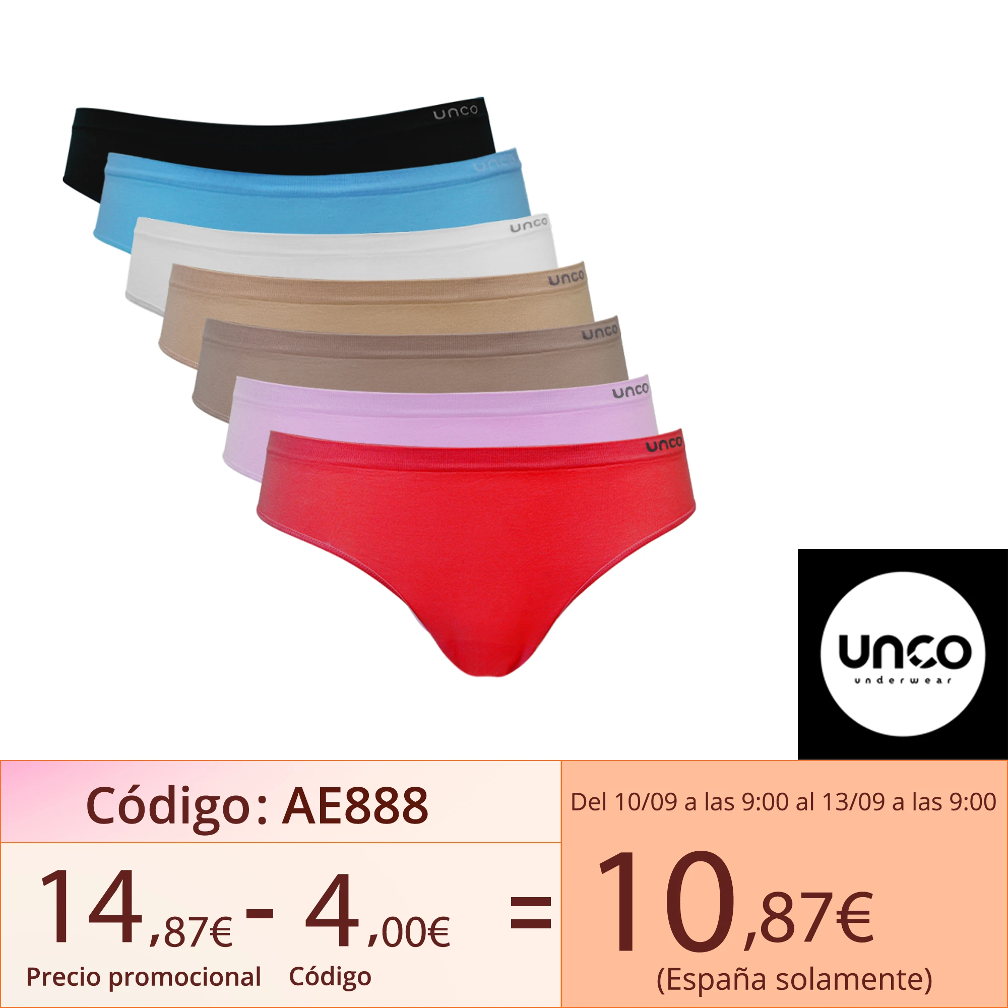 UNCO Tangas Mujer de 12, Talla Único, Ropa Interior Mujer Clásica, Bragas Brasileña Sin Costura, Estilo Clásico y Sexy|Bragas para mujer| - AliExpress