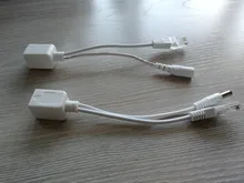 Conjunto divisor de inyector POE, 5V, 12V, 24V, 48V, conectores de Cable RJ45, Cable de alimentación pasivo, adaptador de corriente Ethernet