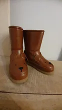 Kids Shoes Sneakers Snow-Boots Rabbit Girls Winter Genuine-Leather Children Cartoon-Animals
