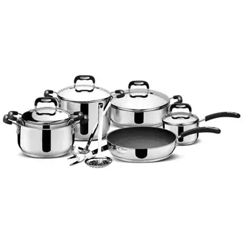 

Lagostina amzing battery steel cookware, 13 pieces cookware