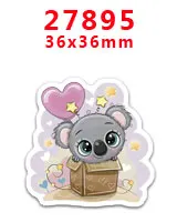 27895 30 шт мультяшный персонаж плоское украшение из смолы PR 27296 - Цвет: 27895