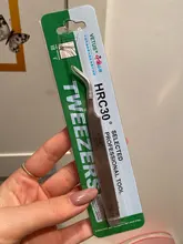 Vetus-Pinzas profesionales para pestañas, de acero inoxidable, antiestáticas, para extensión de pestañas postizas