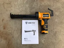 DEKO-pistola de pegamento eléctrica automática DEGG01, fusión en caliente, multifunción, costura eléctrica, costuras, pegamento resistente al agua