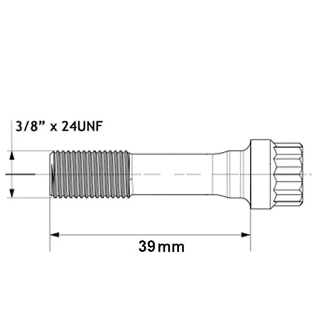 Соединительный болт/шатун сталь 4135 3/8 ARP 2000 аналогичный H I X Bean кованый 205 000 фунт/кв.