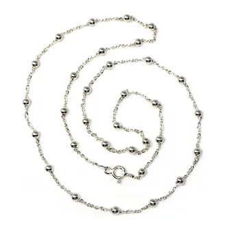 

Chain 925 sterling silver m 50cm. Combined ball unisex closure reasa