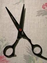 Tijeras profesionales para peluquería, color negro, 6,0 pulgadas, corte grande, Japón, 440C