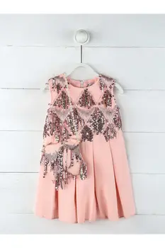 

Pink Sequins Sequined Bag Girl Kids Evening Gown