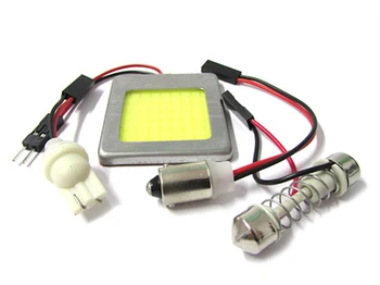 

Panel Led lamp COB 48 chips 12V 9,6W 42 X37mm torpedo T11 adjustable T10 W5W BA9S T4W
