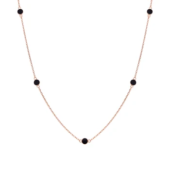 

Silver necklace with enamel sunlight sample 925