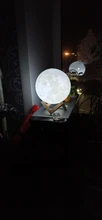 Night-Light Moon-Lamp Touch-Switch Bedroom-Decoration LED Birthday-Gift 3d-Print Rechargeable
