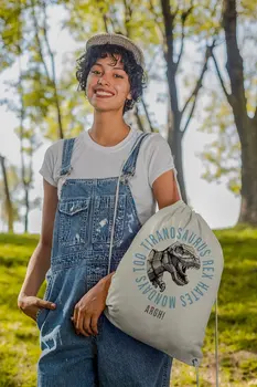 

Angemiel Bag Tıranasarous Rex Metal Dinosaur Cloth Backpack