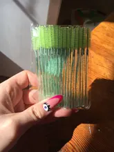 Zwellbe nuevo desechables de buena calidad 25 unids/pack pestañas maquillaje para pestañas cepillo Mini varillas de rímel cepillo utensilio de extensión de pestañas