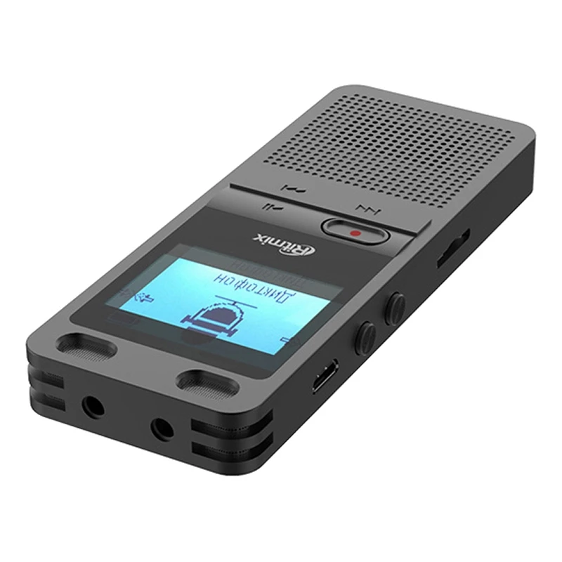 Диктофон RITMIX RR-910 4GB black (Li-Ion 600 мАч, MicroSd, голосовая активация, таймер, шумоподавление)