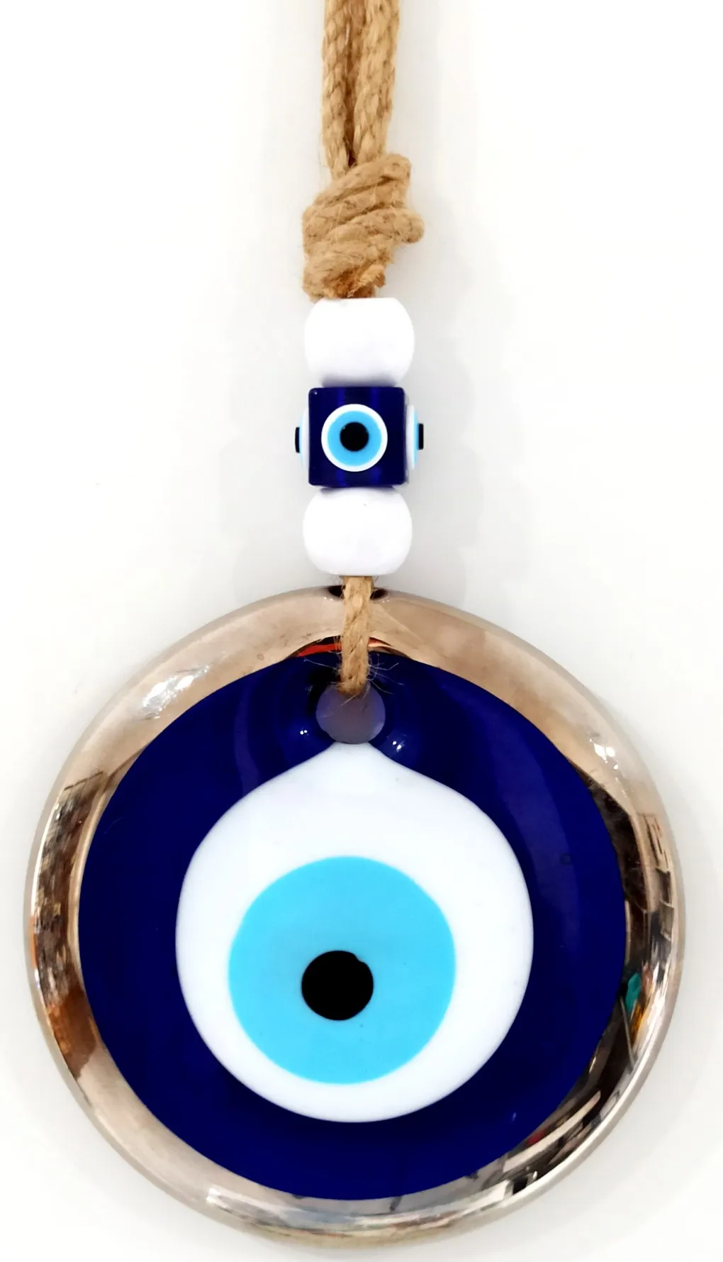 

Silver Color Gilded Special Design Evil Eye Bead Handmade Wall Decoration