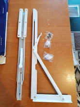 NAIERDI-Soporte de ángulo de plegado para estante pesado, montaje de triángulo montado en la pared, ajustable, para banco, mesa y muebles, 8-20 pulgadas, 2 uds.