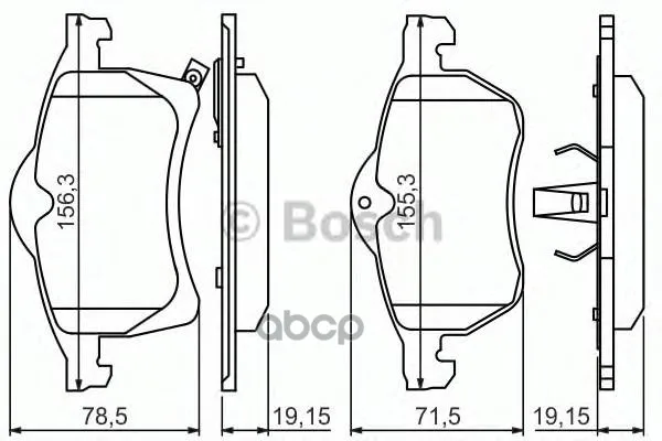 Колодки Тормозные Дисковые Передн Holden: Astra 1.9 Cdti 04-07 Bosch арт. 0986424457