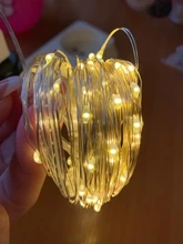 Led-String-Light Garland Battery-Operation Party-Decor Copper-Wire Christmas-Tree Wedding