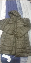 Chaqueta larga con capucha para mujer, abrigo ultraligero de plumón de pato blanco para otoño e invierno, Parkas portátiles, color liso, 7XL