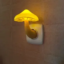 Lights-Lamp Wall-Socket Mushroom Us-Plug Led-Night-Light Home-Decoration for EU