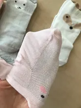 YWHUANSEN-Calcetines de malla de verano para recién nacidos, bonitos calcetines de dibujos animados para niñas, calcetines finos de algodón suave para niños, 5 par/lote