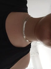 Collar de cadena con lentejuelas en V para mujer, Gargantilla elegante de doble capa para fiesta, joyería