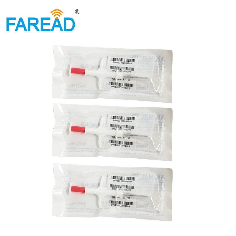Chip de Rfid Microchip para Identificação de Peixes Nano Gato Micro Icar Certificada Fdx-b Ainmal Tag Exóticos 1.25x7mm Iso