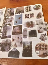 JIANWU-pegatina washi del mundo del Color 80 hojas, pegatina de gran capacidad, bolsa DIY, diario, cuarderno de recortes con pegatinas decorativas