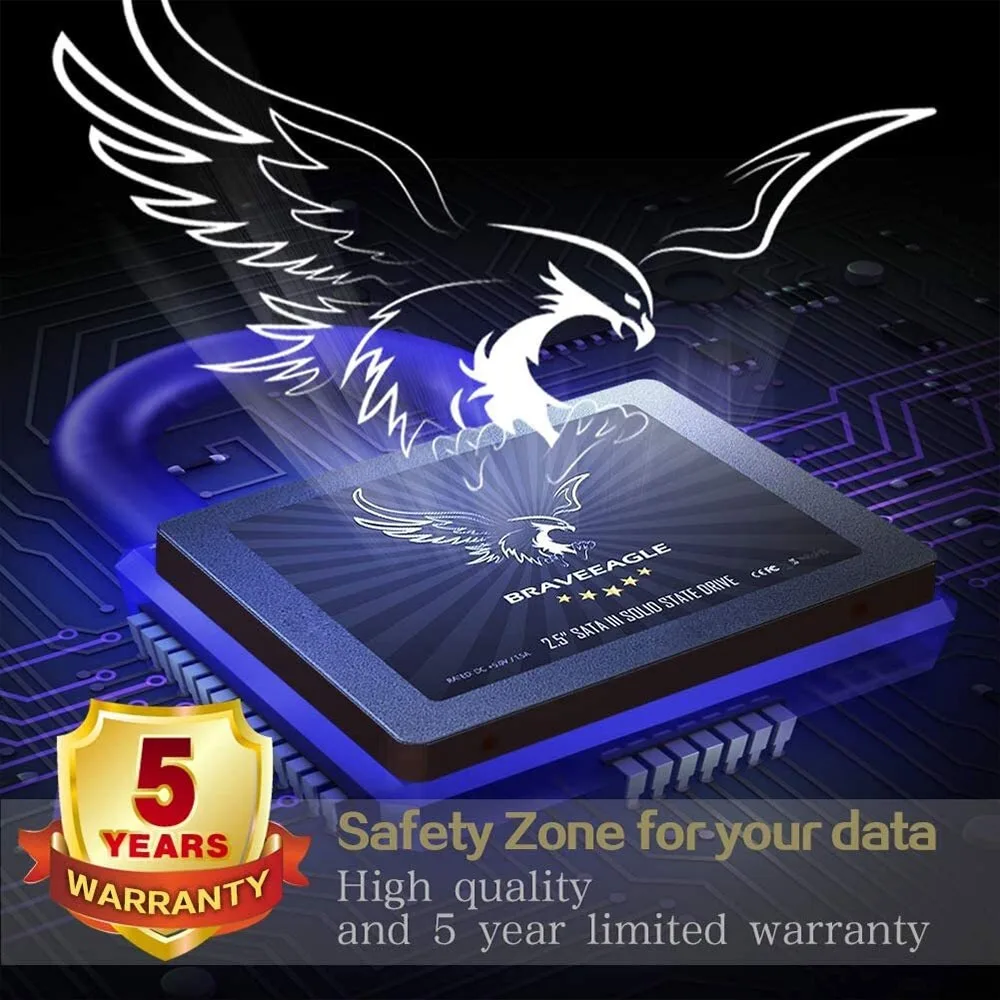 BRAVEEAGLE SSD 120 ГБ 240 480 2 5 дюймовый Внутренний твердотельный накопитель для стола / ПК