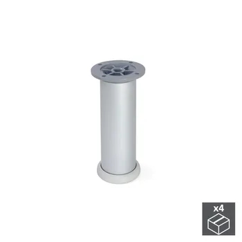 

Kit 4 feet D. 40 mm Emuca adjustable 140-160mm anodized aluminum satin