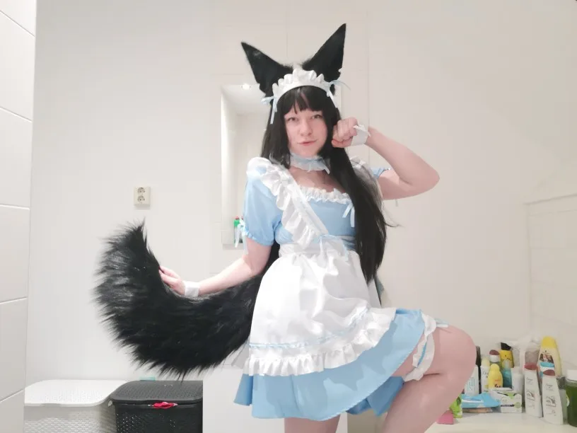 Cute Lolita Maid Animation Outfit Dress Set