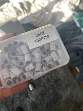 HYTOOS 100 unids/caja bandas de lijado sin mandril eléctrica uñas accesorios de taladro de cuidado de uñas de Gel polaco herramientas de eliminación