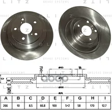 Диск Тормозной Subaru Impreza/Legacy 89- Blitz арт. BS0146