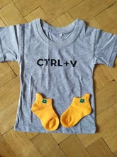 Camiseta a juego con estampado Ctrl + C y Ctrl + V, Body para bebé, regalo perfecto para el Día del Padre, ropa familiar