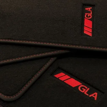 

Mercedes GLA X156 mats (2013 - 2017) Velour redline