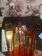 10 Uds pinceles pintura Set cabello de Nylon pintura cepillo corto de pinceles para óleo y acrílico acuarela pluma materiales de arte profesional