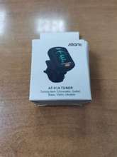 Guitar Tuner Chromatic Bass Ukulele Rotatable Black for Acoustic Lcd-Display